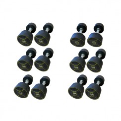 Полиуретановый гантельный ряд Generation Fitness FF51D4B-12,5/25kg (6 пар) 225 кг