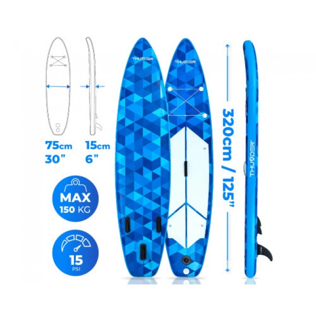 Надувная SUP доска (Сап борд) THUNDER NION 320