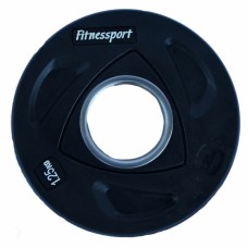 Диск олимпийский цветной резиновый Fitnessport RCP20-1,25 кг