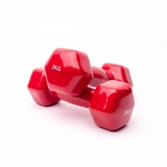 Гантель аеробна вінілова Generation Fitness VDD-01-2кг червоний