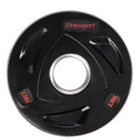 Диск олімпійський гумовий чорний Generation Fitness RCP17-2,5 кг