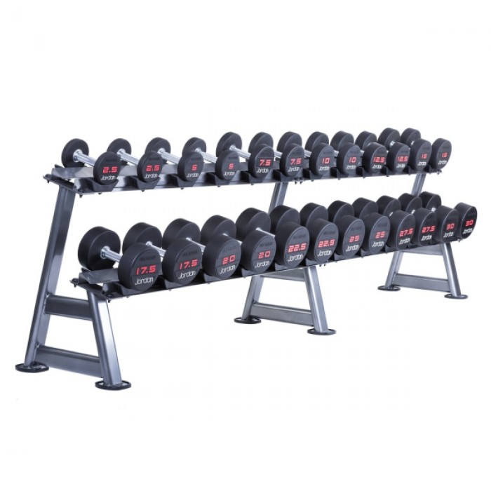 Стійка для гантелей 2-х ярусна Fitnessport DR-08 (на 10 пар)