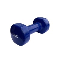 Гантель для фитнеса 3 кг 1шт с виниловым покрытием Generation Fintess FF51D3B-3kg (синяя)