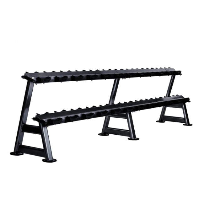 Стойка для гантелей 2-х ярусная Generation Fitness DR-08/2 (на 12 пар) Стойка для гантелей 2-х ярусная Generation Fitness DR-08/2 (на 12 пар)