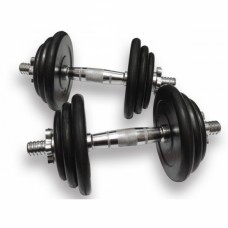 Гантелі набірні Fitnessport DB-02-31 кг (ручка - хром) пара