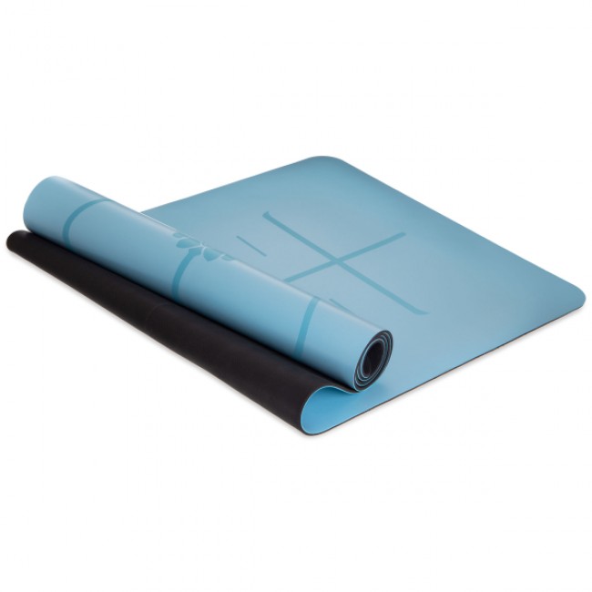 Мат для йоги Generation Fitness 183х61х0,6 светло-синий