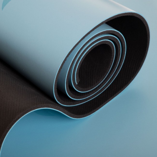 Мат для йоги Generation Fitness 183х61х0,6 светло-синий