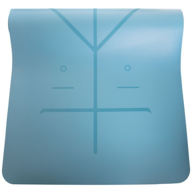 Мат для йоги Generation Fitness 183х61х0,6 светло-синий