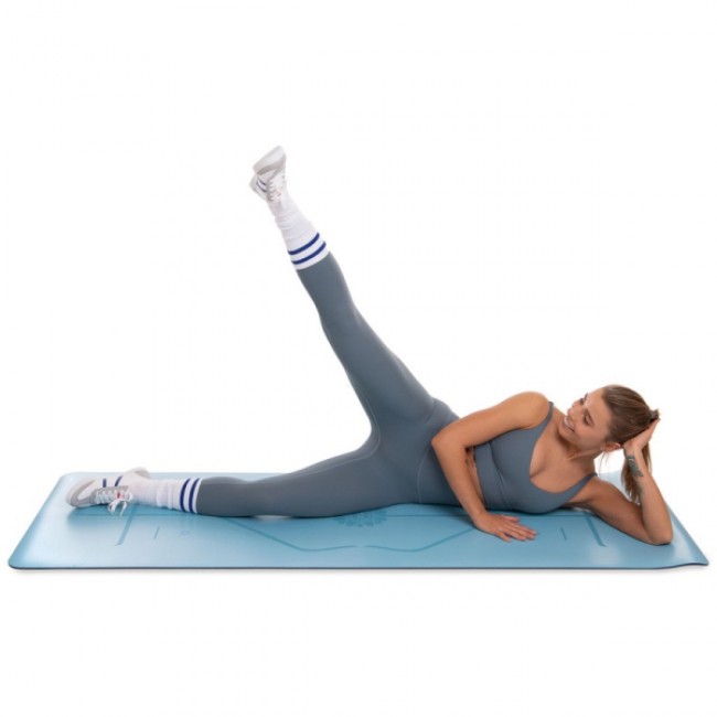 Мат для йоги Generation Fitness 183х61х0,6 светло-синий