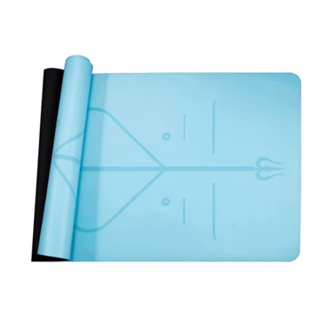 Мат для йоги Generation Fitness 183х61х0,6 светло-синий