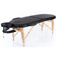Масажний стіл RESTPRO Classic Oval 2 Чорний двосекційний