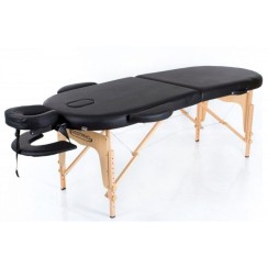 Масажний стіл RESTPRO Classic Oval 2 Чорний двосекційний