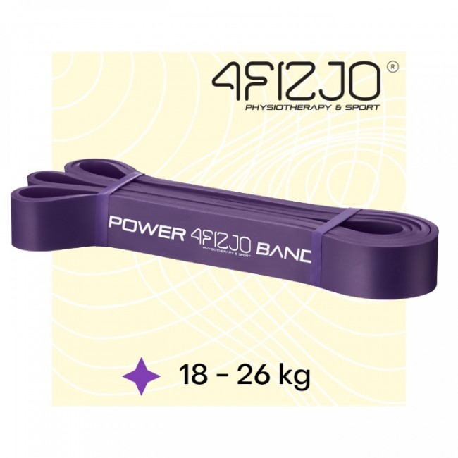 Резинка для підтягування та спорту 4FIZJO Power Band 32 мм 17-26 кг Violet (P-5907222931073)