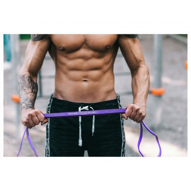 Резинка для підтягування та спорту 4FIZJO Power Band 32 мм 17-26 кг Violet (P-5907222931073)