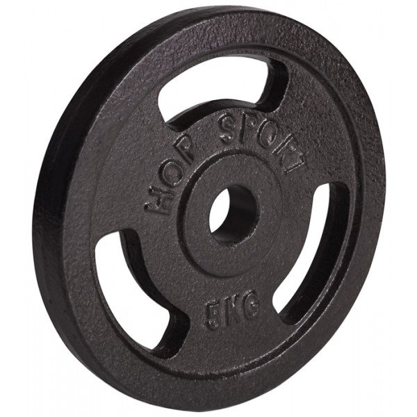 Млинець (диск) металевий Hop-Sport 5 кг d - 30 мм