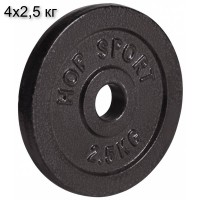 Сет з металевих дисків Elitum Strong 4x2,5 кг