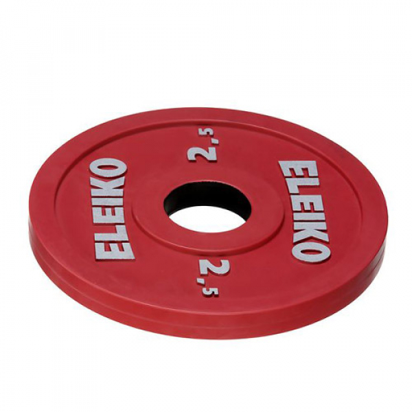 Олимпийский блин (диск) для штанги для соревнований и тренировок 2,5 кг цветной Eleiko 124-0025R
