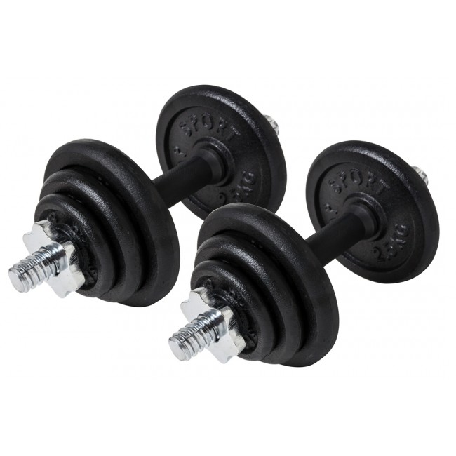 Гантелі металеві Hop-Sport 2 x 10 кг в кейсі