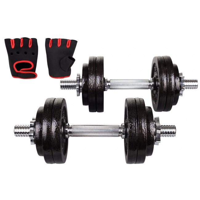 Гантели металлические Hop-Sport Strong 2х15кг