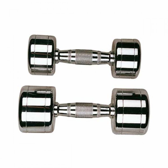 Набор гантелей профессиональных хромированных 1-10 кг STEIN Chrome Dumbbell 10 пар