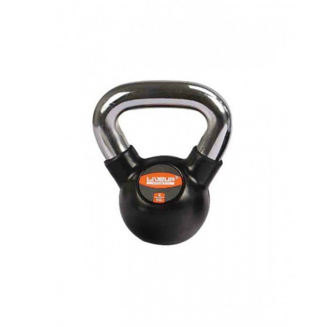 Гиря в резиновой оболочке 4 кг LiveUp LS2044-4 Гиря в резиновой оболочке 4 кг LiveUp LS2044-4