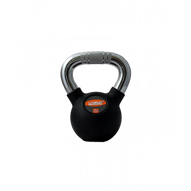 Гиря спортивна в гумовій оболонці 6 кг LiveUp LS2044-6