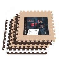 Мат-пазл Hop-Sport EVA 1cm HS-A010PM - 4 частей бежево-коричневый