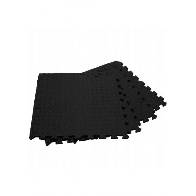 Мат-пазл (ласточкин хвост) Springos Mat Puzzle EVA 120 x 120 x 1.2 cм FM0004 Black