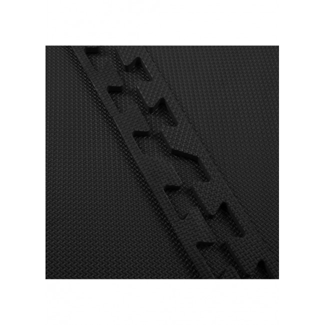 Мат-пазл (ласточкин хвост) Springos Mat Puzzle EVA 120 x 120 x 2 cм FM0001 Black