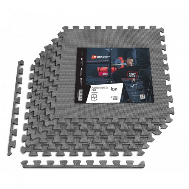 Мат-пазл Hop-Sport EVA 1cm HS-A010PM - 6 частей серый Мат-пазл Hop-Sport EVA 1cm HS-A010PM - 6 частей серый