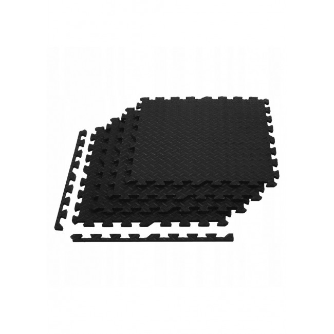 Мат-пазл (ласточкин хвост) Springos Mat Puzzle EVA 180 x 120 x 1.2 cм FM0004 Black