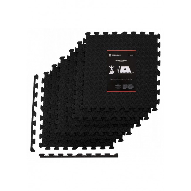 Мат-пазл (ласточкин хвост) Springos Mat Puzzle EVA 180 x 120 x 1.2 cм FM0004 Black Мат-пазл (ласточкин хвост) Springos Mat Puzzle EVA 180 x 120 x 1.2 cм FM0004 Black