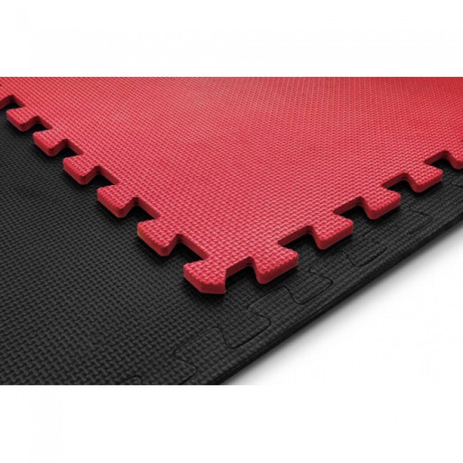 Мат-пазл Hop-Sport EVA 1cm HS-A010PM - 6 частей черный/красный