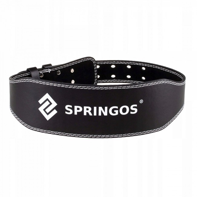 Пояс для важкої атлетики та пауерліфтингу Springos FA0120 L Black
