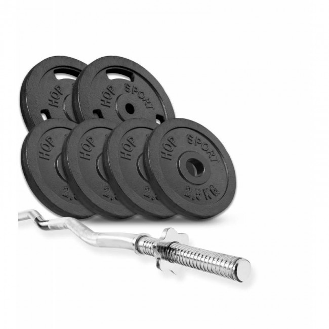 Набор Hop-Sport Strong штанга 28 кг Набор Hop-Sport Strong штанга 28 кг