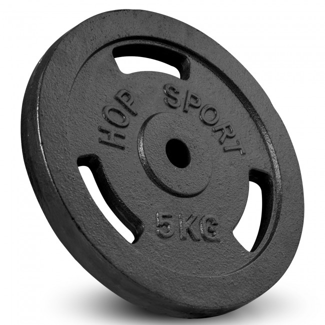 Набір Hop-Sport Strong 59 кг штанга з млинцями з прямим грифом
