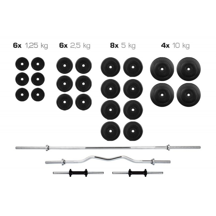 Набір Premium штанга і гантелі 119 кг