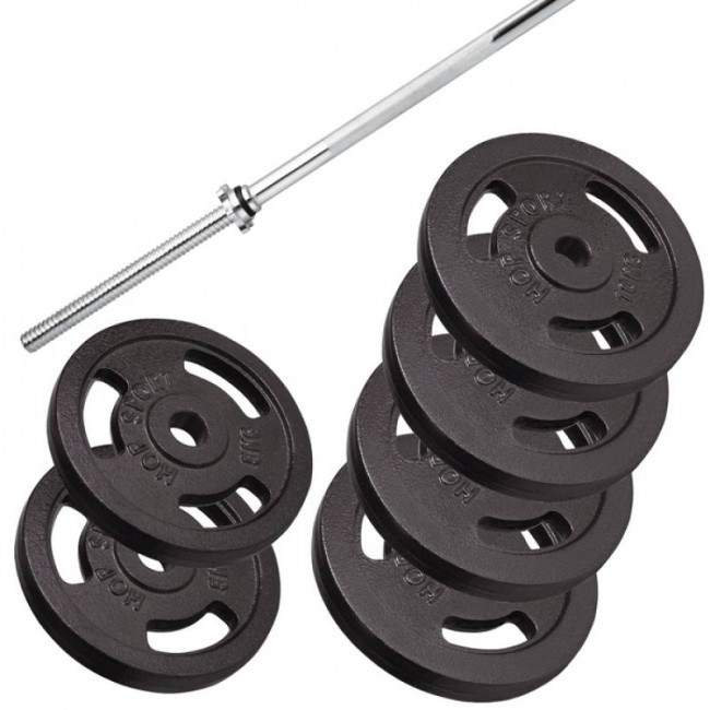 Силовой набор Hop-Sport Strong 60 кг со скамьей HS-1055