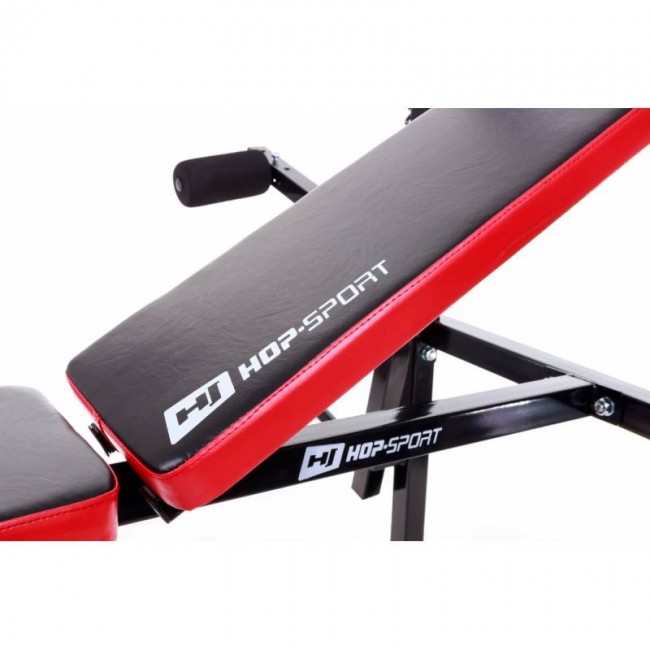 Силовий набір Hop-Sport Strong 55 кг з лавою TX-020 + парта Скотта