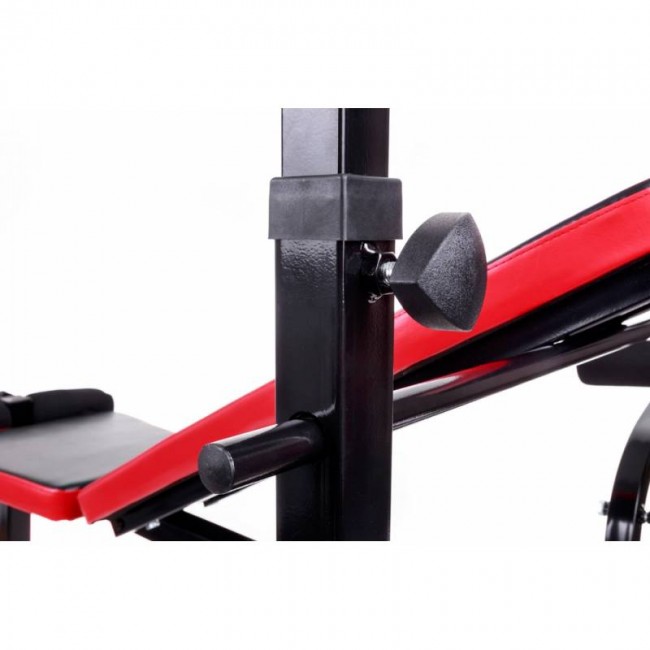 Силовой набор Hop-Sport Strong 55 кг со скамьей TX-020 + парта Скотта + тяга