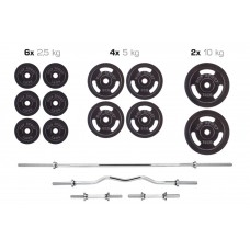 Набір Strong штанга і гантелі 78 кг