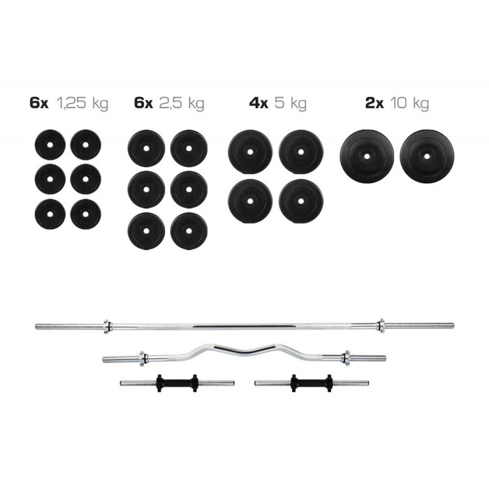 Набір Premium штанга і гантелі 78 кг
