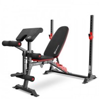 Похила лава для жиму універсальна Hop-Sport HS-1095 зі стійками та партою Скотта