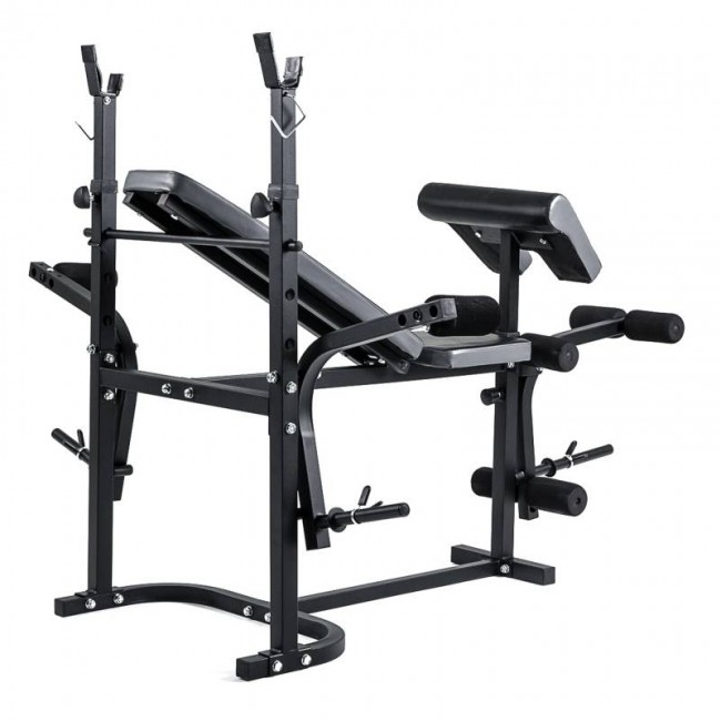 Похила лава для жиму універсальна Trex Sport TX-020 зі стійками та партою Скотта