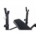 Наклонная скамья для жима универсальная Trex Sport TX-020 со стойками и партой Скотта и верхняя тяга