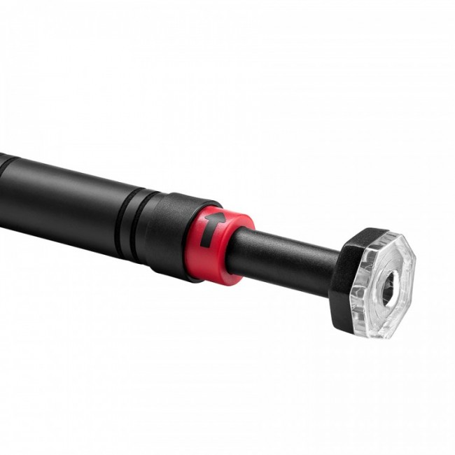 Турник раздвижной 4FIZJO 66-100 см Black/Red (P-5907739310385)