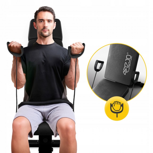 Скамья для тренировок 4FIZJO Evo универсальная, регулируемая Black (P-5905973404211)