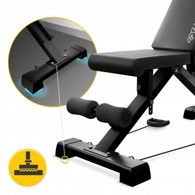 Скамья для тренировок 4FIZJO Evo универсальная, регулируемая Black (P-5905973404211)