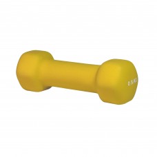 Гантель для фитнеса 0,5 кг 1шт неопреновая Stein желтая