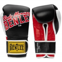 Перчатки боксерские Benlee BANG LOOP 10oz/Кожа/ Черно-красные